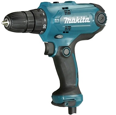 Шуруповерт сетевой Makita DF0300, 320Вт, 0-450\0-1500 об.мин, 56/21Нм коробка