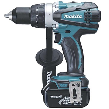 Дрель аккум Makita 18В DDF458RFE 2х3,0Ач, Li-ion, БЗП-13мм, 91\58Нм, чемодан